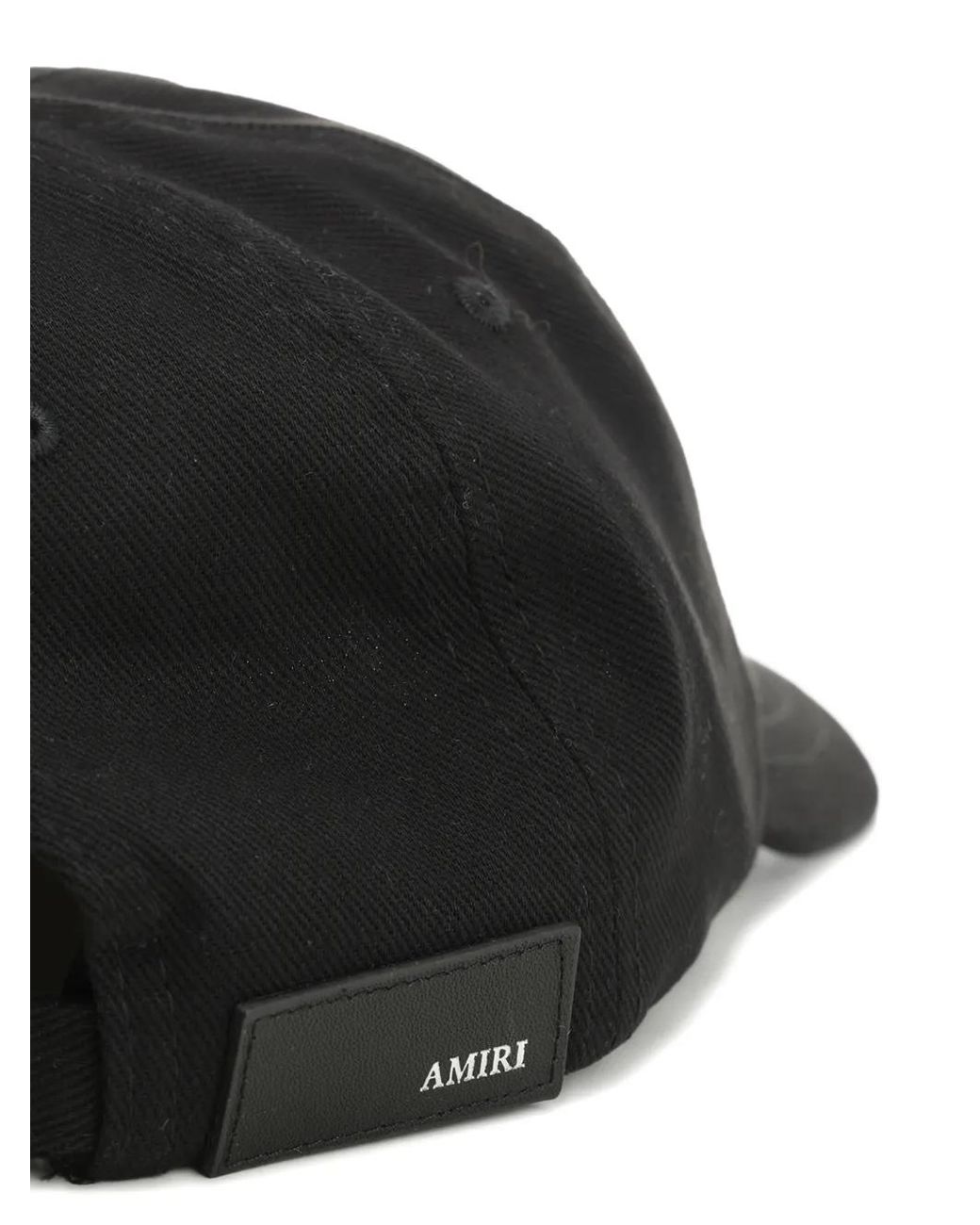 Amiri Black Ma Denim Cap for men