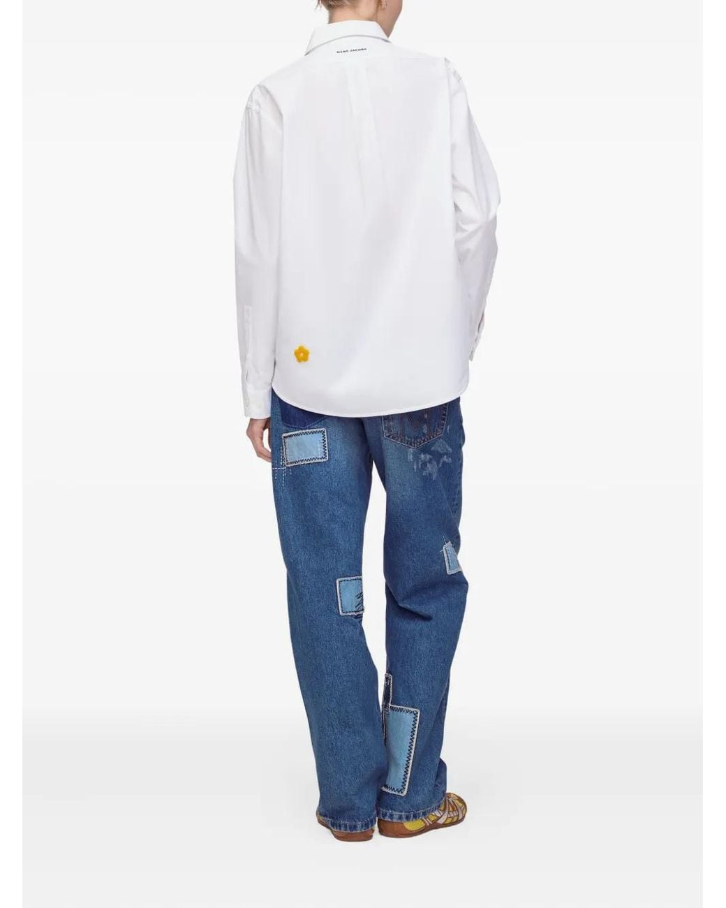Camisa Marc Is Joy Con Parche Floral Marc Jacobs de color White