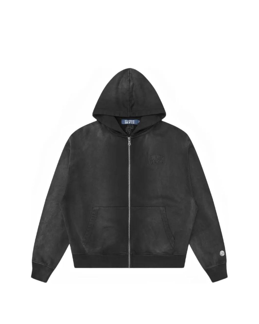 BBCICECREAM Black Logo-Embroidered Zip-Up Hoodie for men