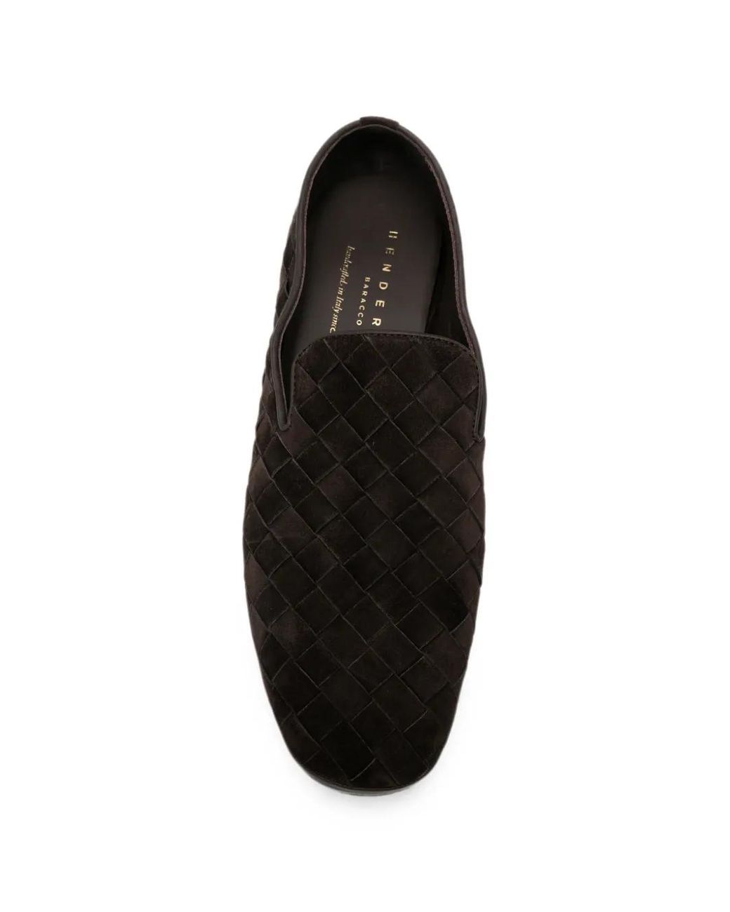 Henderson White Woven-Design Loafers for men