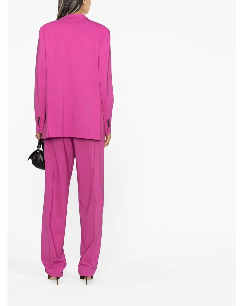 DSquared² Pink Peak-Lapel Double-Breasted Blazer