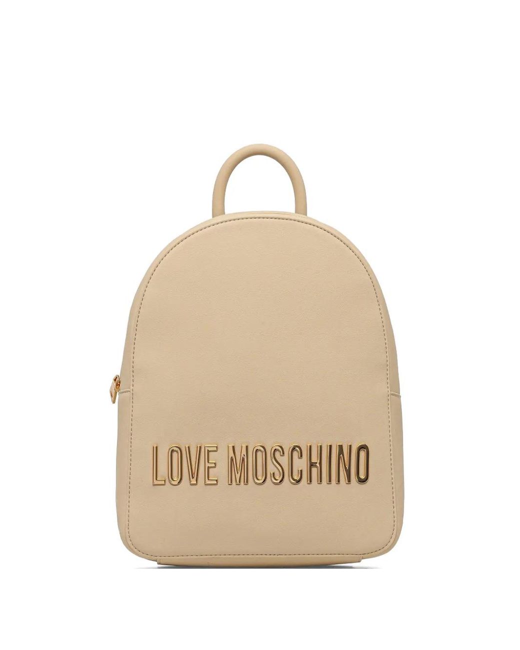 Love Moschino Natural Logo-Detail Backpack