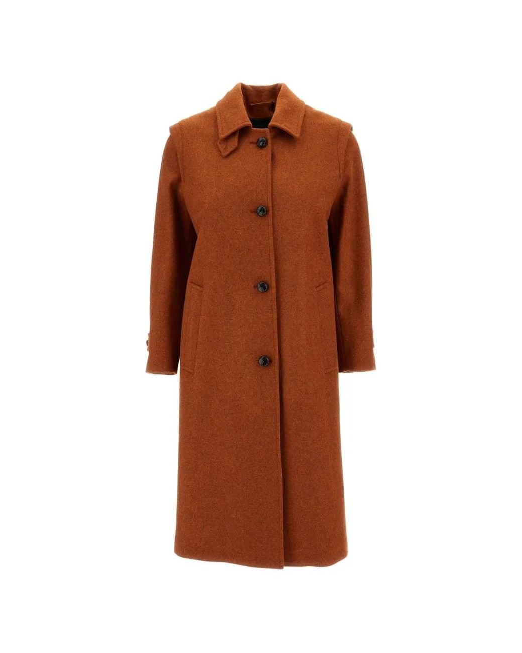 Schneiders Brown Button-Fastening Coat