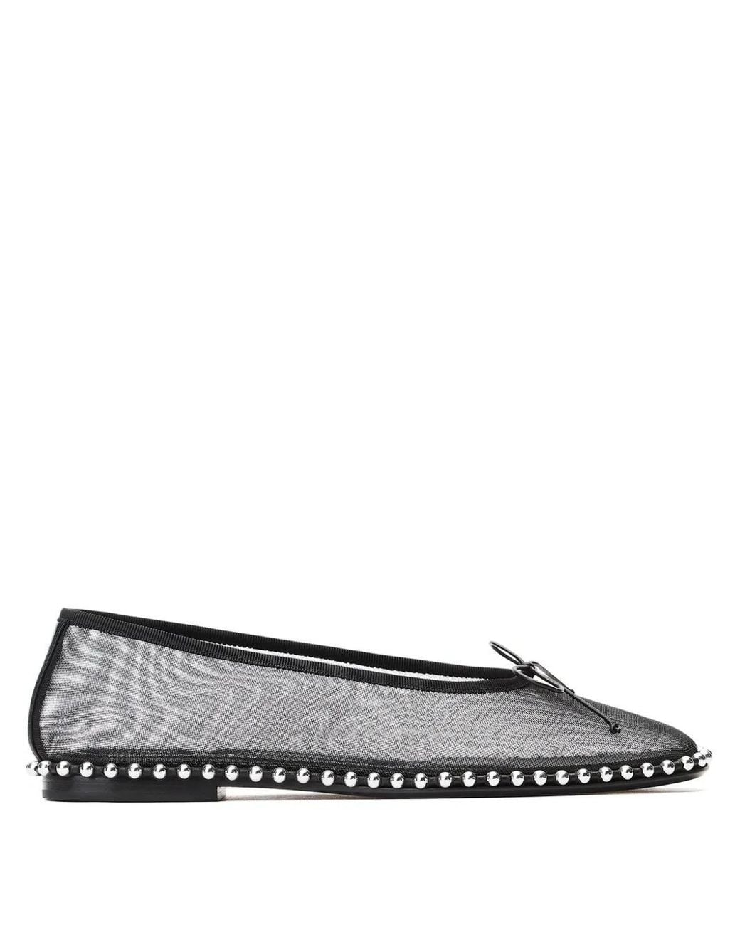Alexander Wang Gray Lina Ballchain Ballet Flats