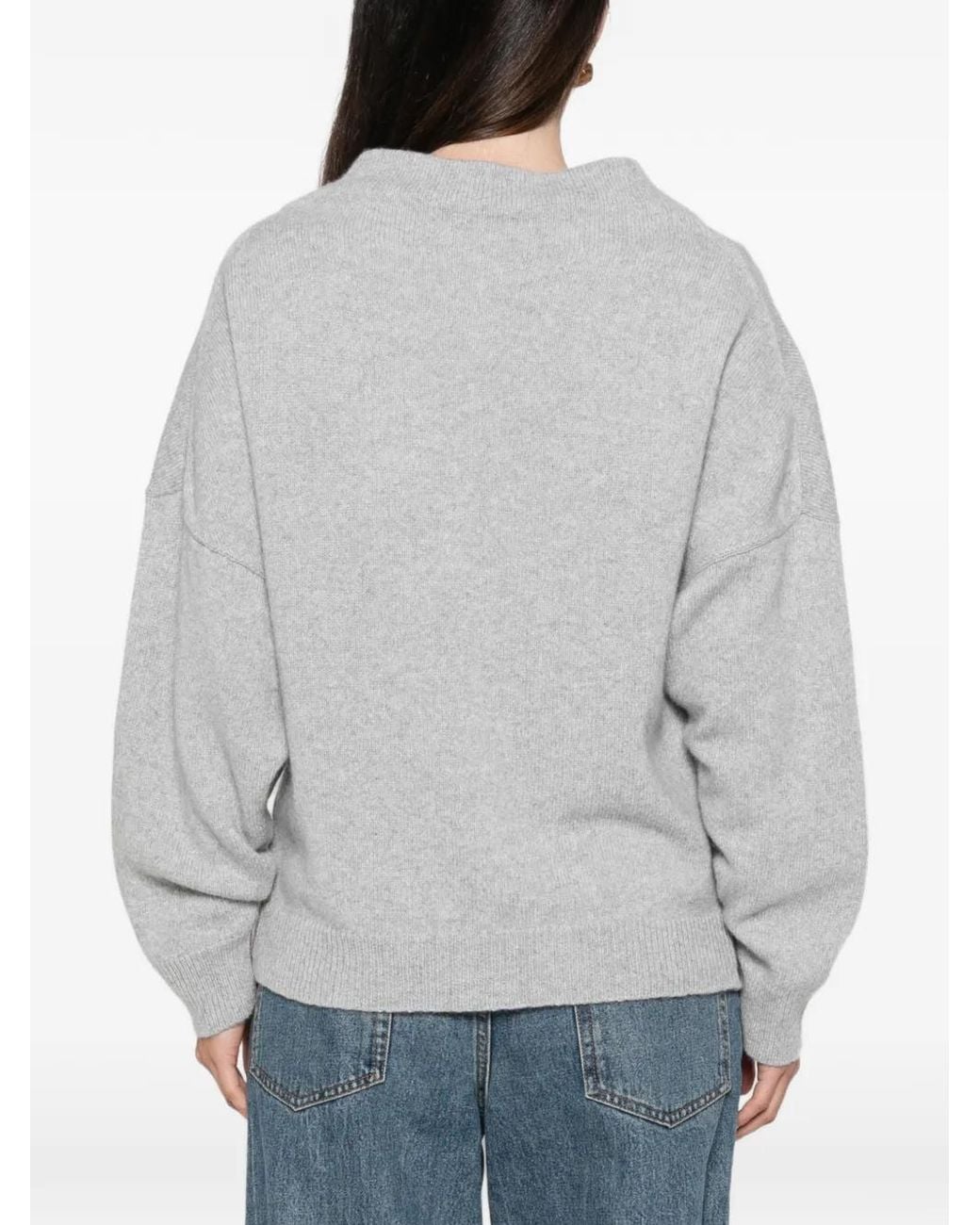 Liviana Conti Gray Button-Up Cardigan