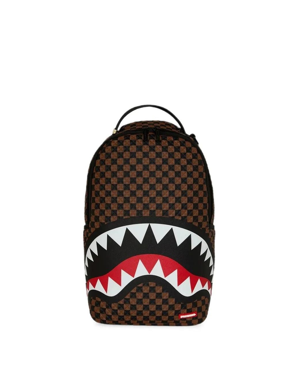 Sprayground Shark Mouth Checkered Backpack