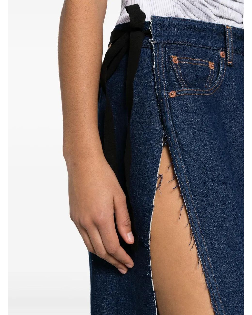 MM6 by Maison Margiela Blue Skirts