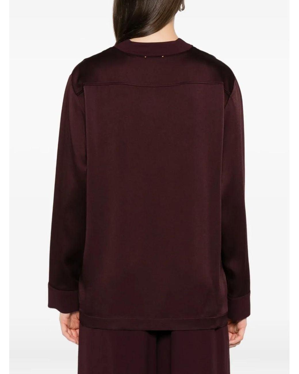 Forte_forte Purple Button-Fastening Pocket Jacket