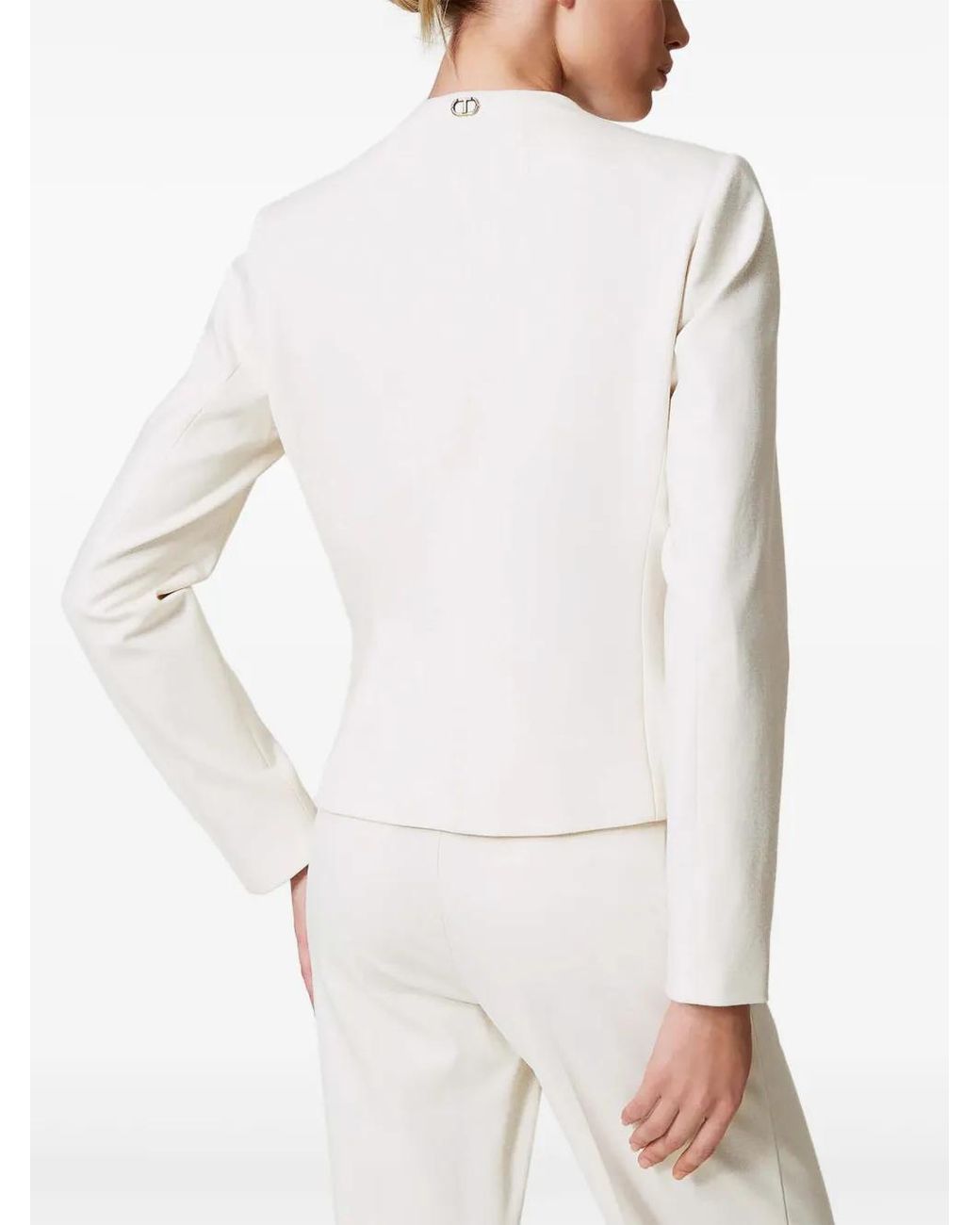 Twinset Natural Buttoned Blazer