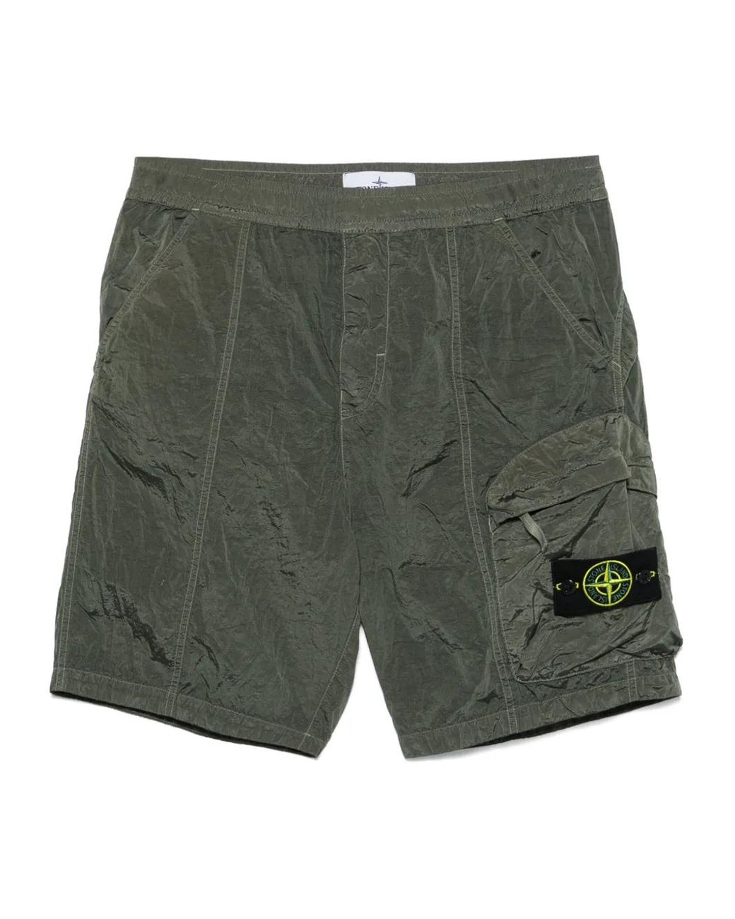 LIMONTA NYLON CARGO SHORTS NYLON Cargo CARGO in Green Taffta