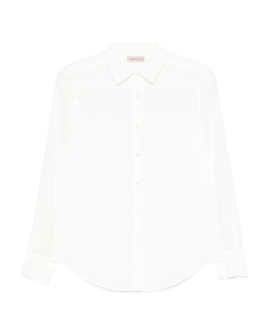 Blanca Vita White Buttoned Shirt