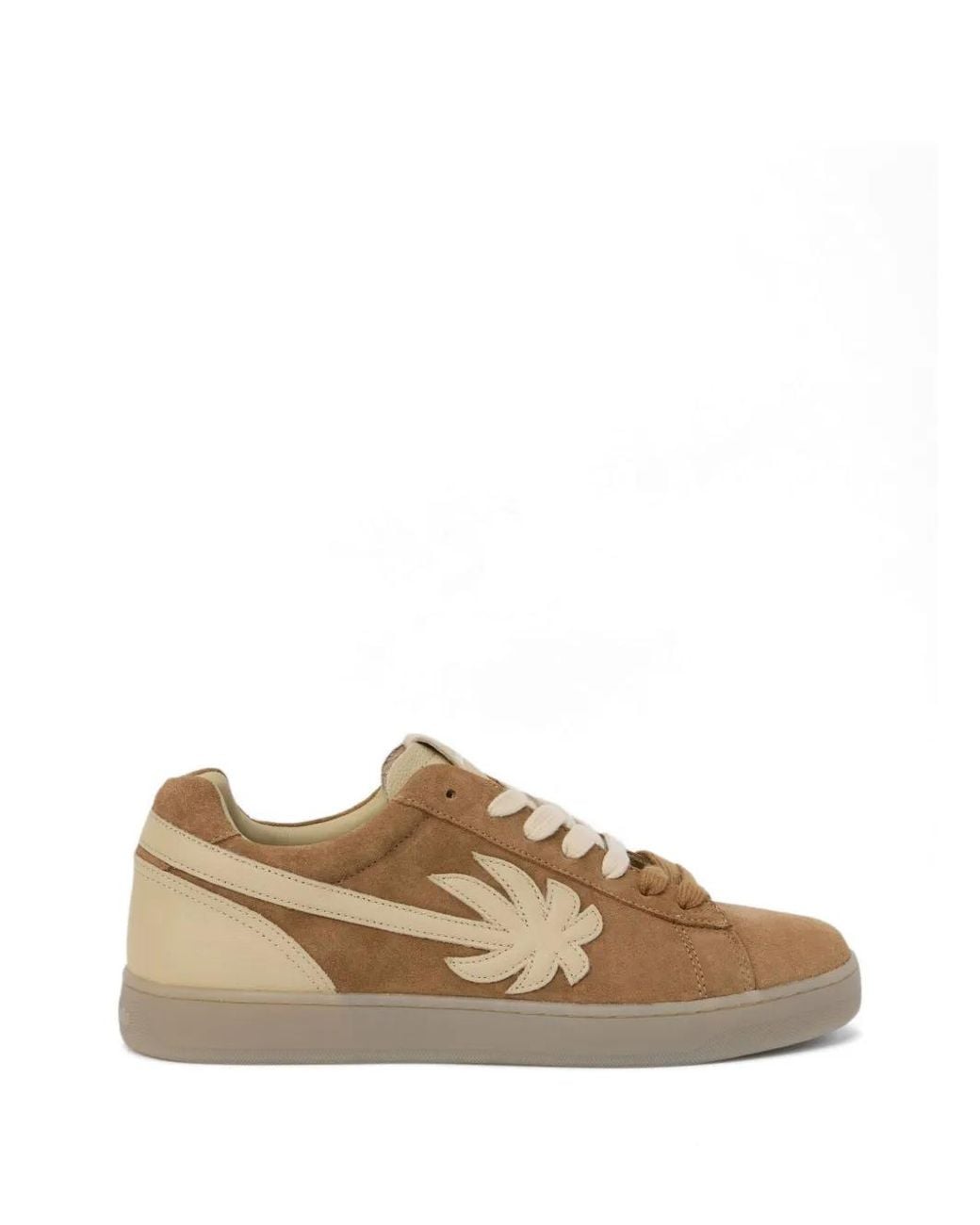 Palm Angels Brown Lace-Up Suede Sneakers for men