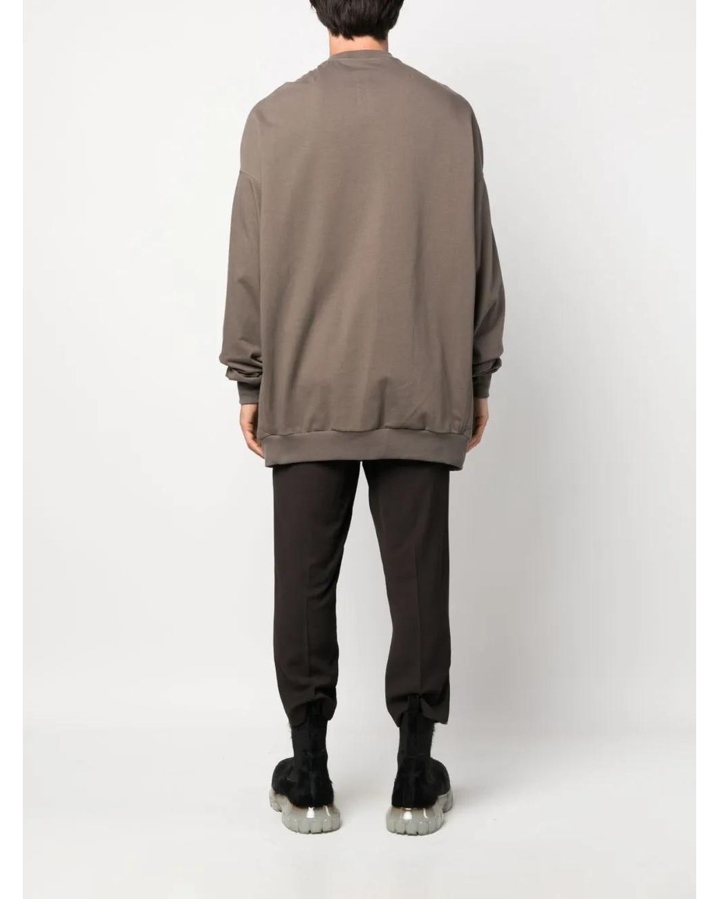 Rick Owens Brown Splintered Peter Organic Cotton Jumper for men