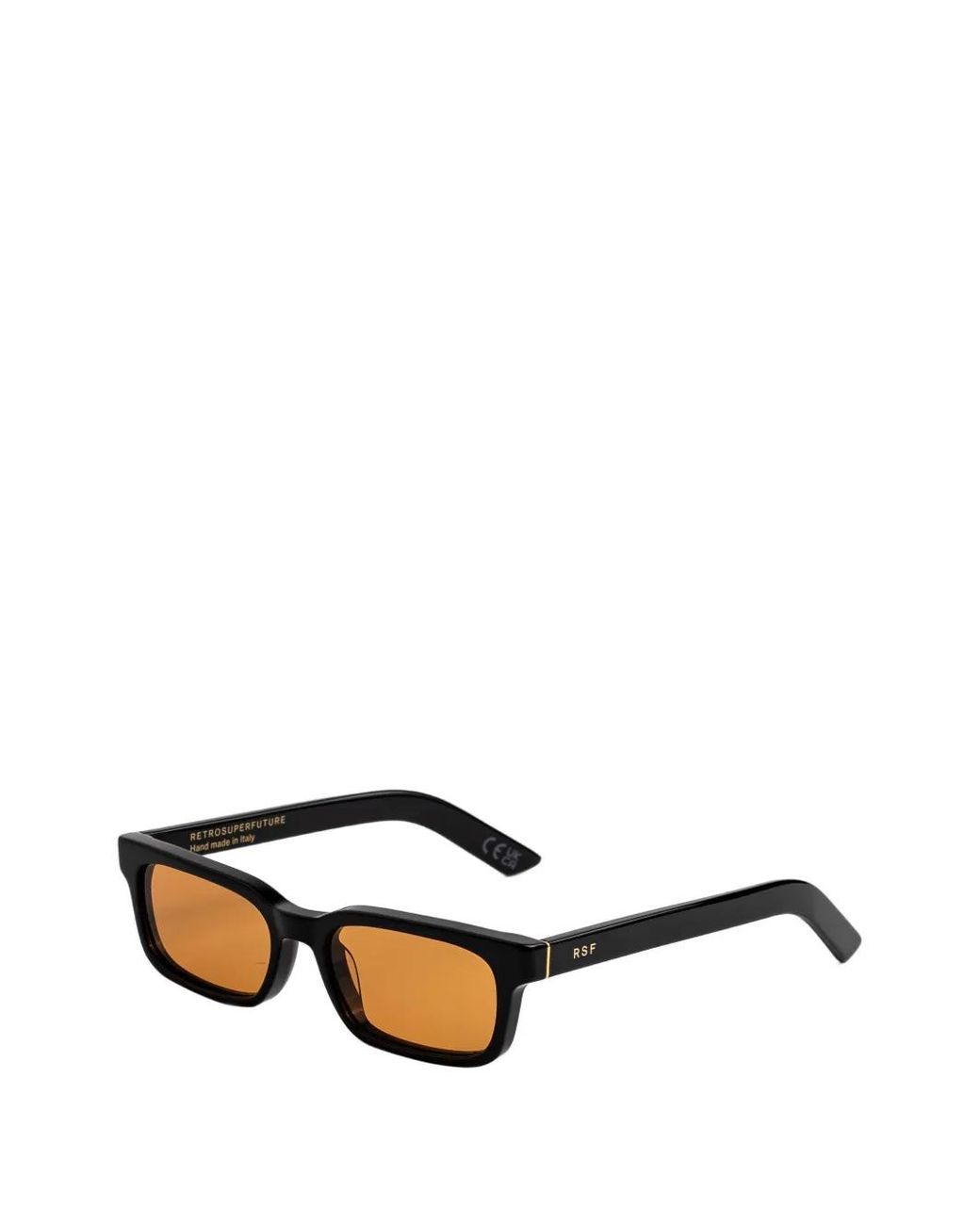 Retrosuperfuture Black Gesto Rectangle-Frame Sunglasses