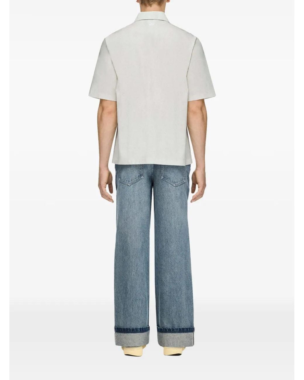 Song For The Mute White X Adidas Logo-Print Short-Sleeve Shirt for men