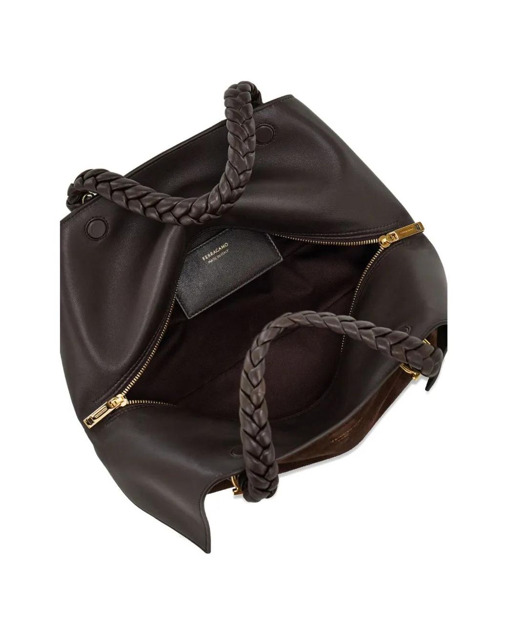 Ferragamo Black Medium Folded Shoulder Bag