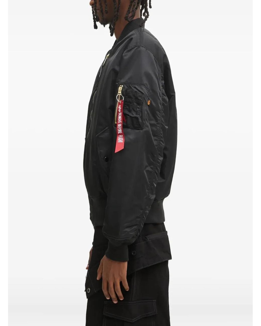Jacket No Color No Problemo Reversible Bomber Jacket in Black for Men | Lyst