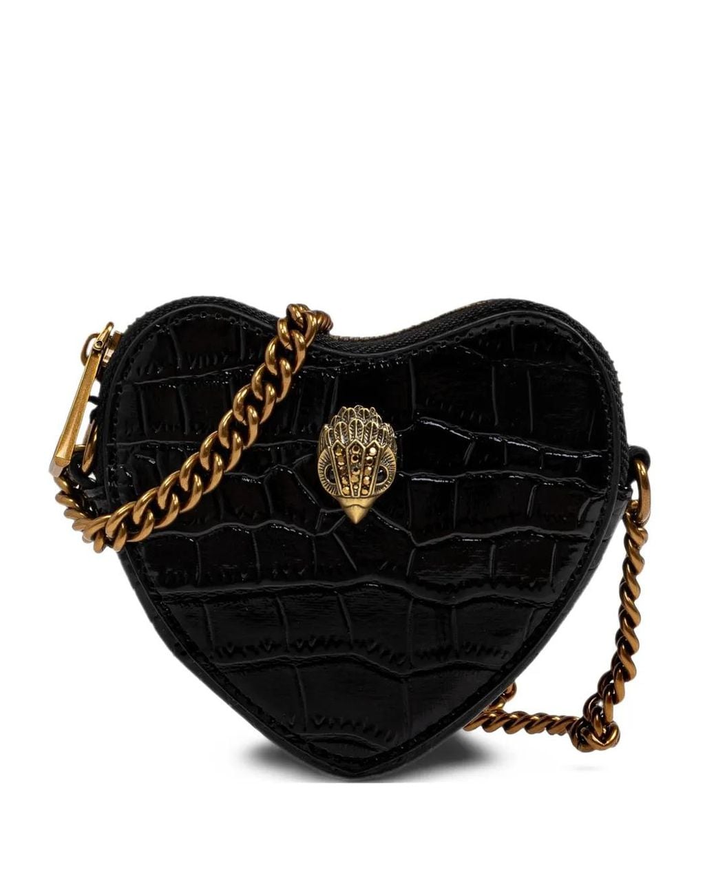 Kurt Geiger Black Micro Heart Crossbody
