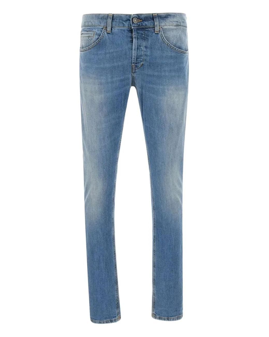 Dondup Blue George Straight-Leg Jeans for men