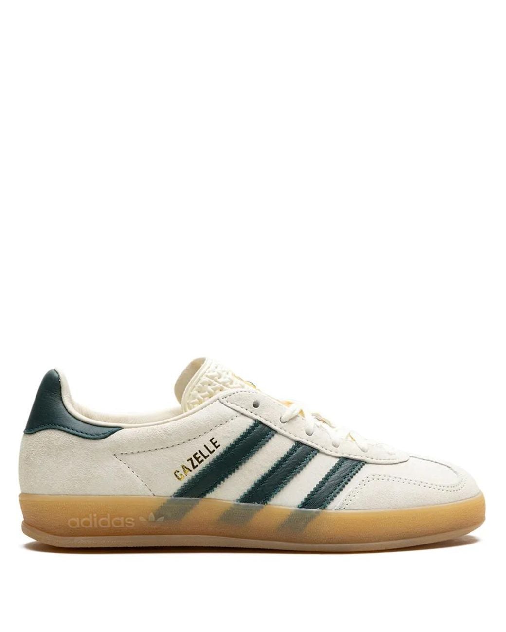 adidas gazelle silver green womens Sneakers Adidas Gazelle Beige en Cuir  Pour Homme & Femme
