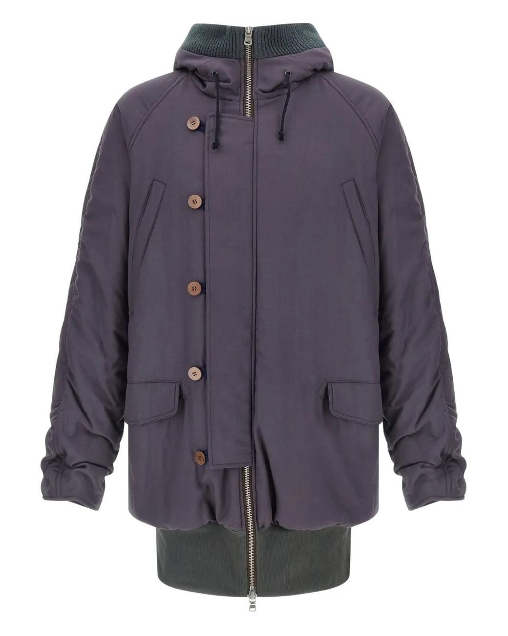 Magliano Blue 3/4 Kenny Hooded Jacket for men