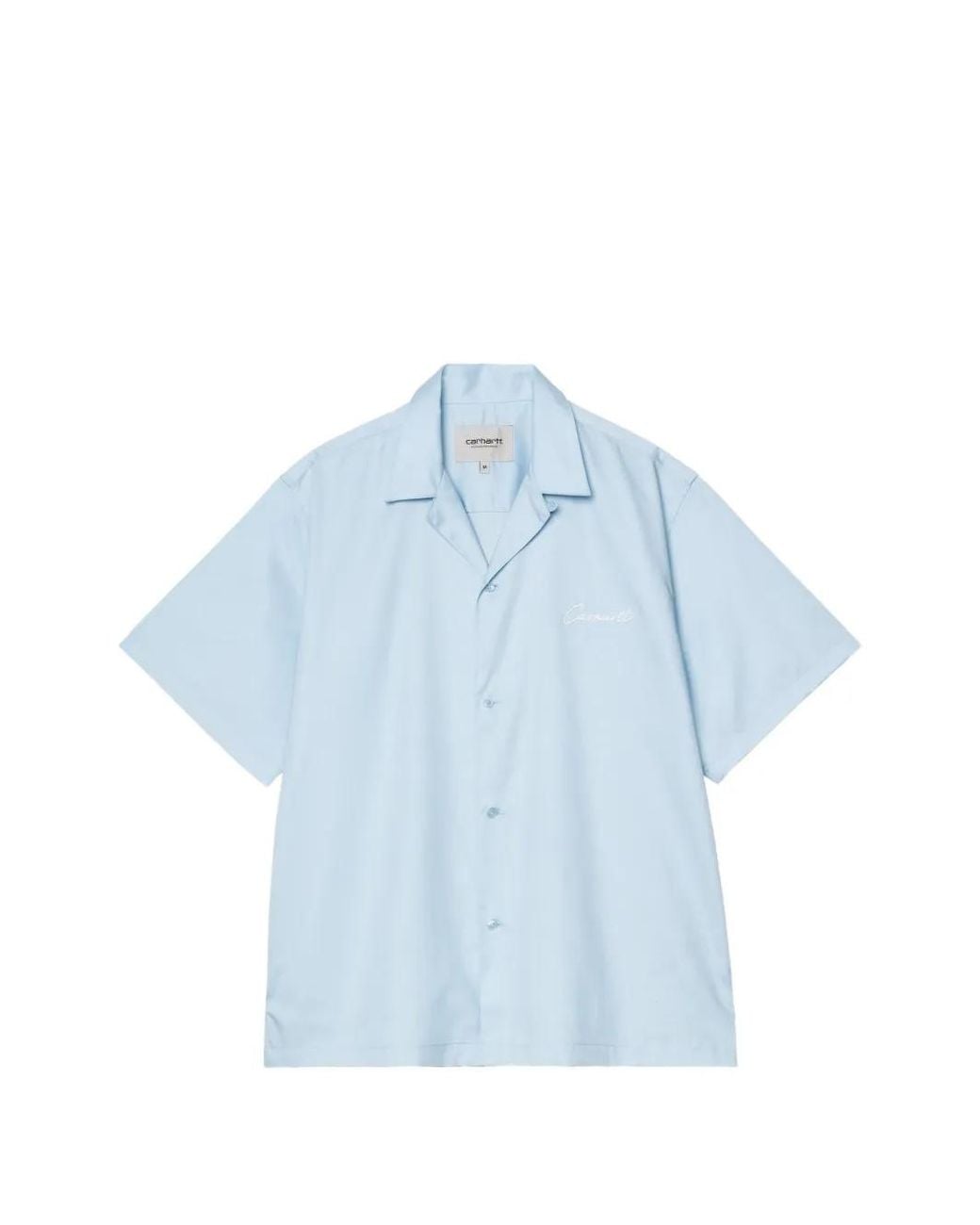Carhartt Blue Short-Sleeve Delray Shirt for men