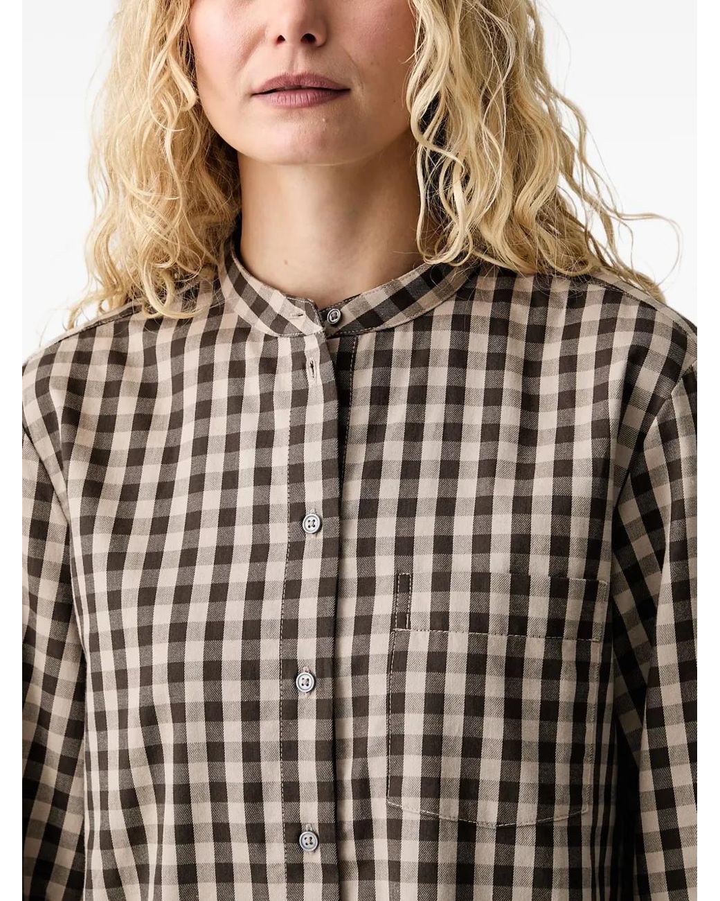 Marc O' Polo Brown Chemise À Carreaux
