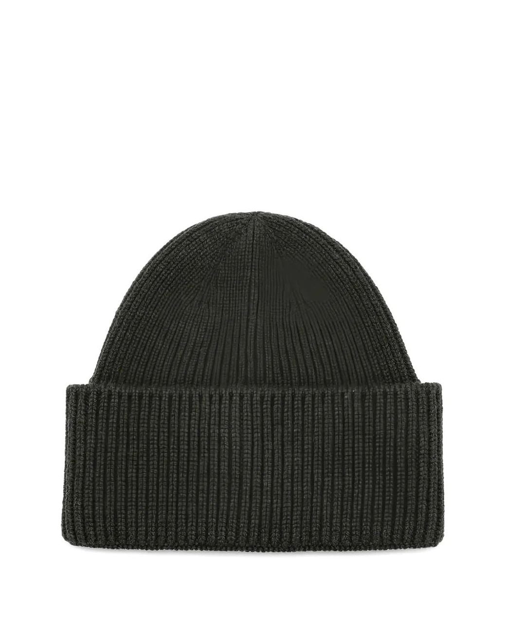 Destin Black Ribbed Beanie