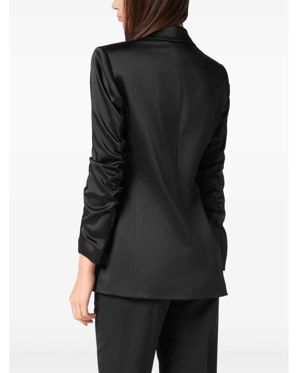 Philipp Plein Black Basic Superheroine Blazer