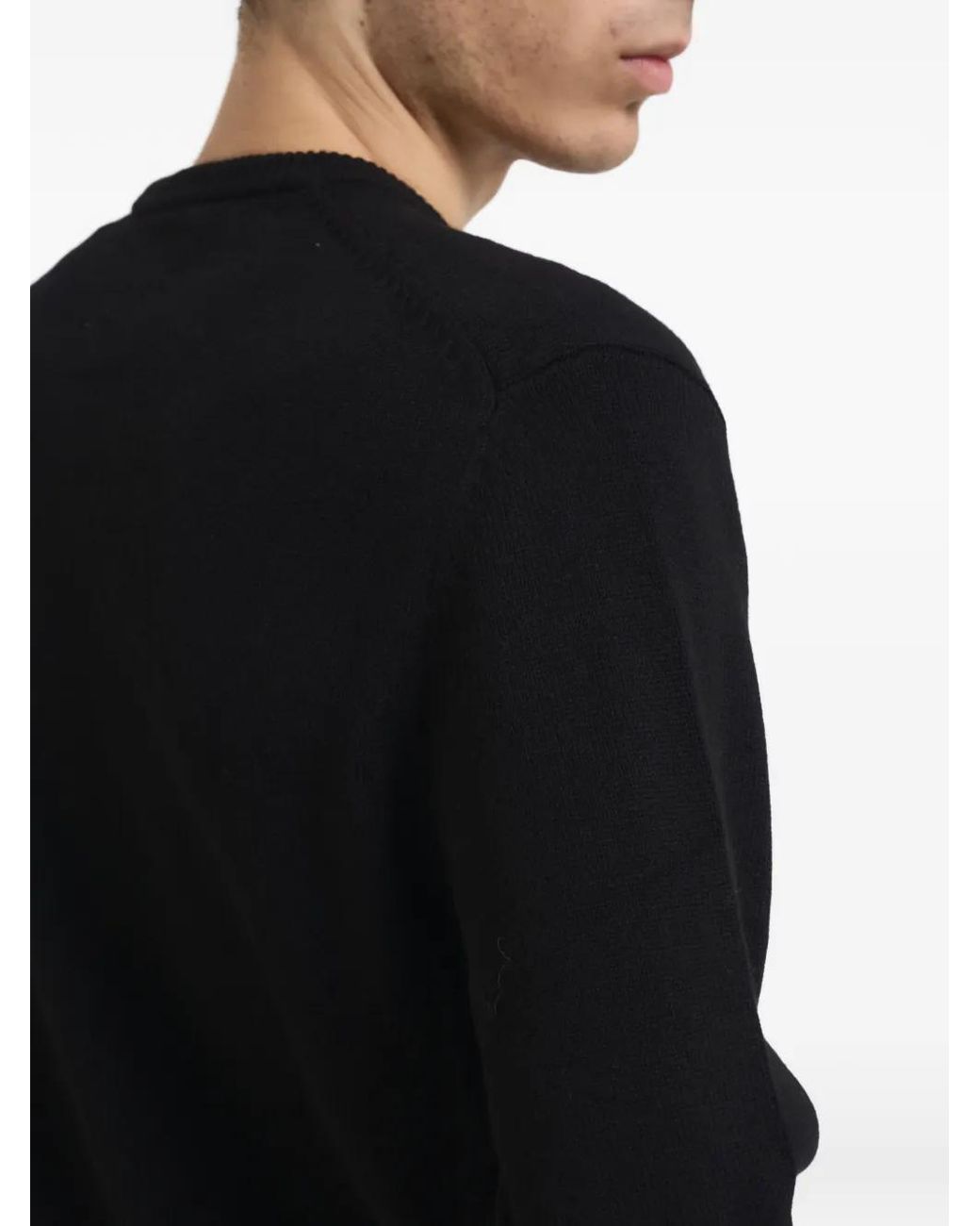 Mc2 Saint Barth Black Heron Après-Ski Graphic Sweater for men