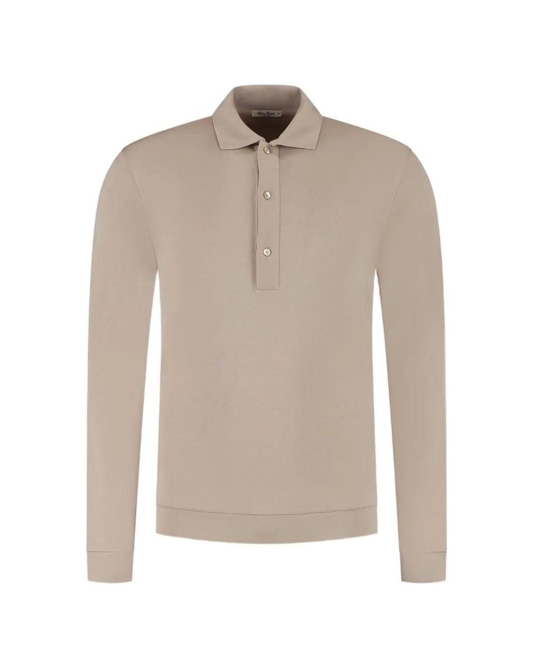 STEFAN BRANDT White Long-Sleeve Polo Shirt for men