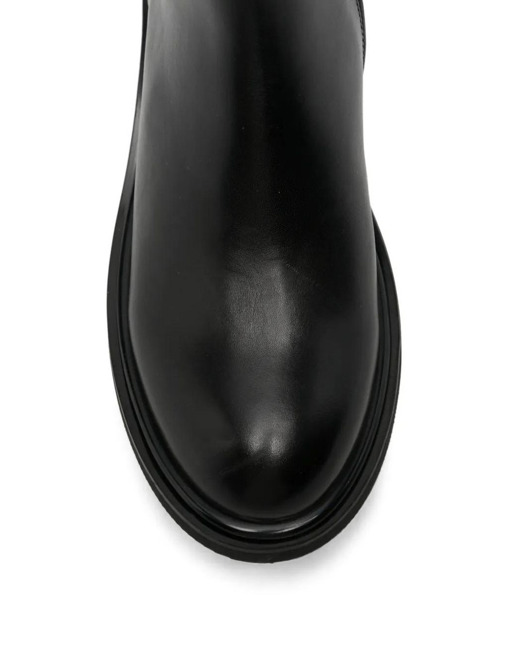 SERGIO MORETTI FIRENZE Black Bottines À Plaque Logo