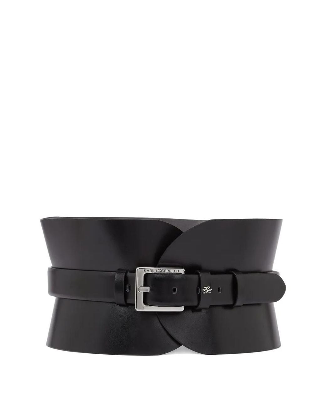 Karl Lagerfeld Black Essential Multifunction Leather Belt
