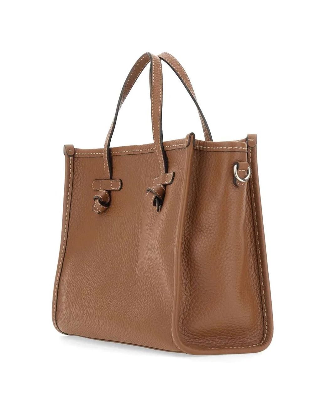 MARCELLA CLUB Brown Miss Marcella 32 Grain Leather Tote Bag