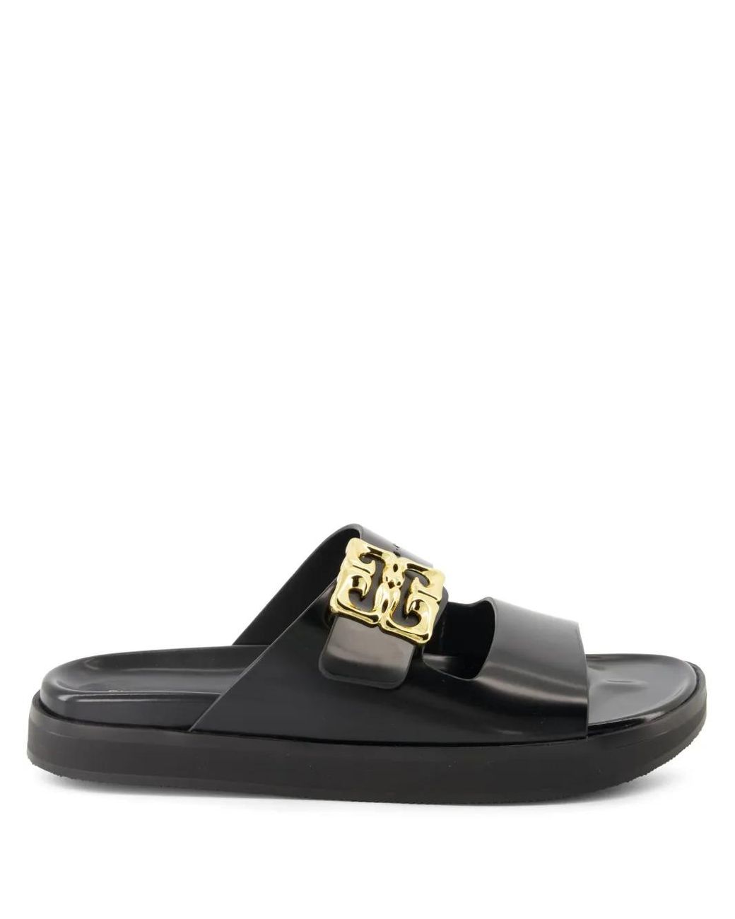 Givenchy Black Pantoletten Mit Logo-Schild