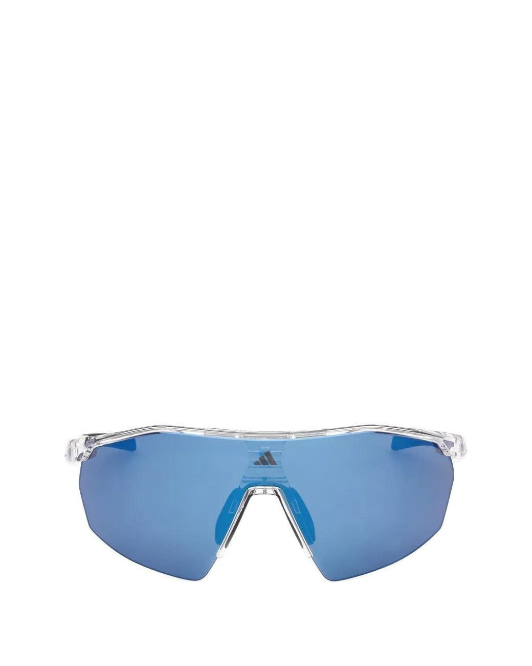 Adidas Blue Geometric-Frame Sunglasses for men