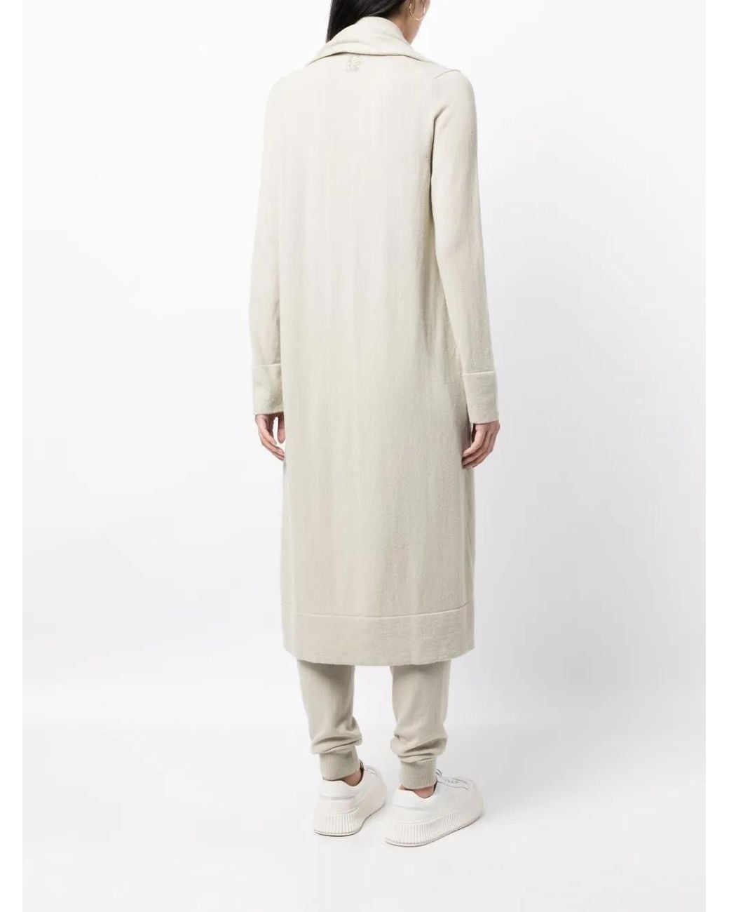 Teddy Cashmere White Venzia Open-Front Cashmere Cardigan
