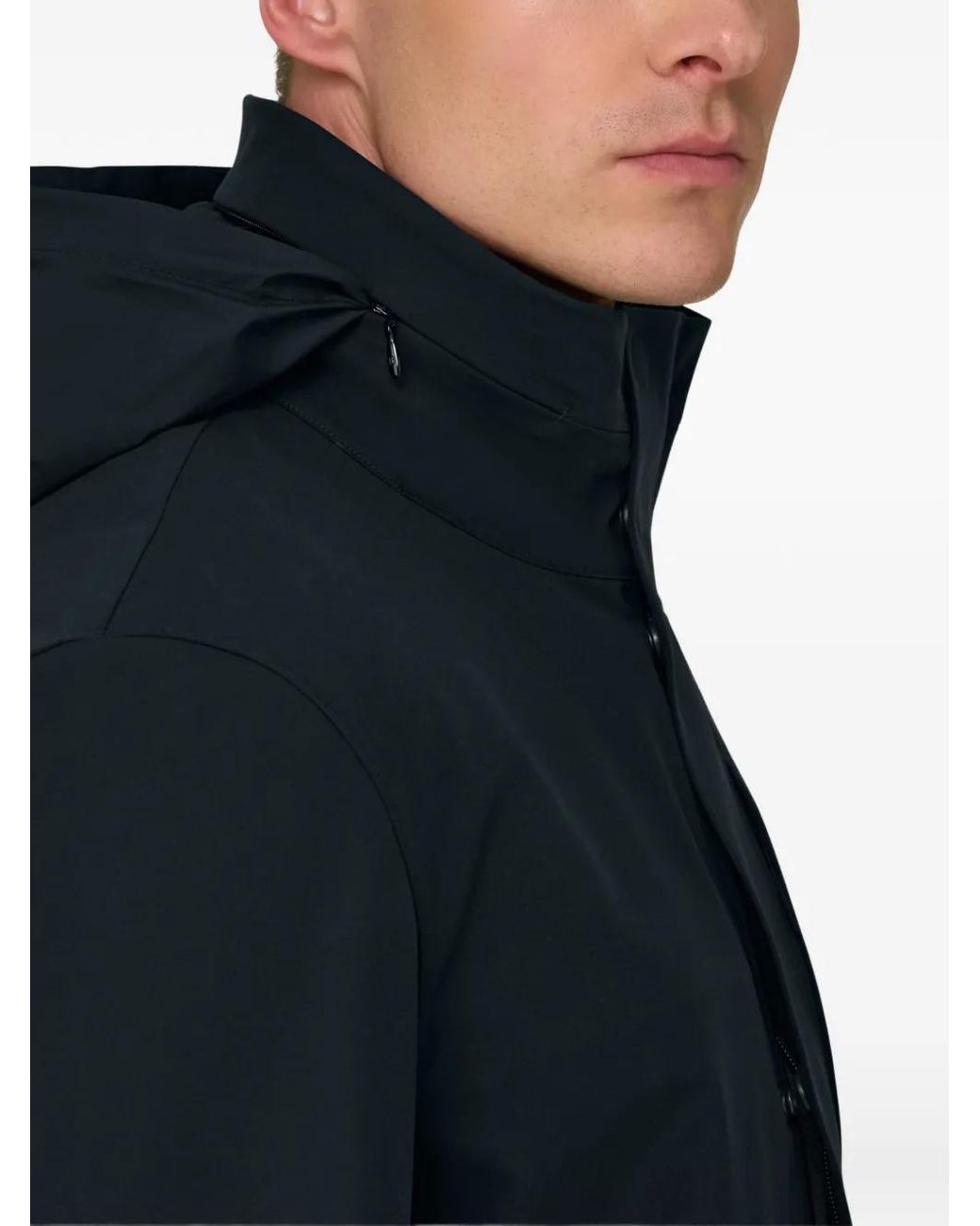 Boggi Blue Technical Patch Car Coat for men