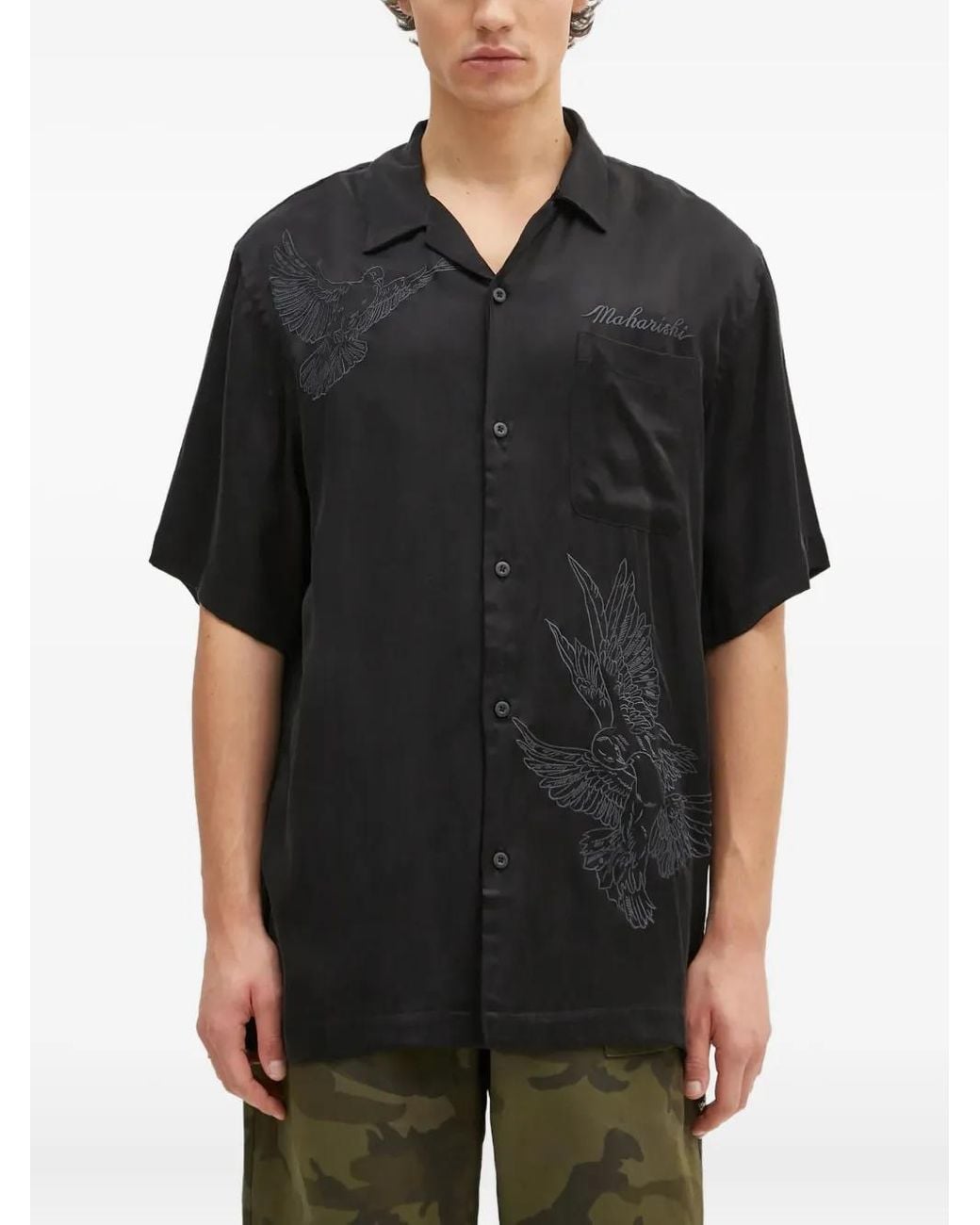 Maharishi Black Pocket Shirt for men