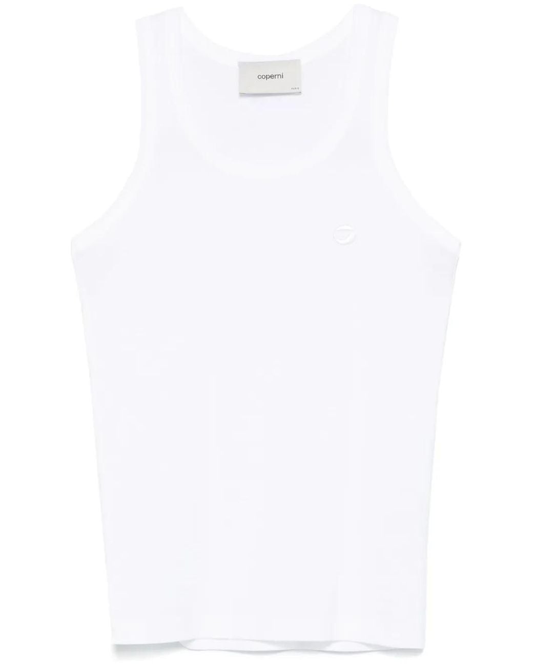 Coperni White Lightweight Logo Tank Top