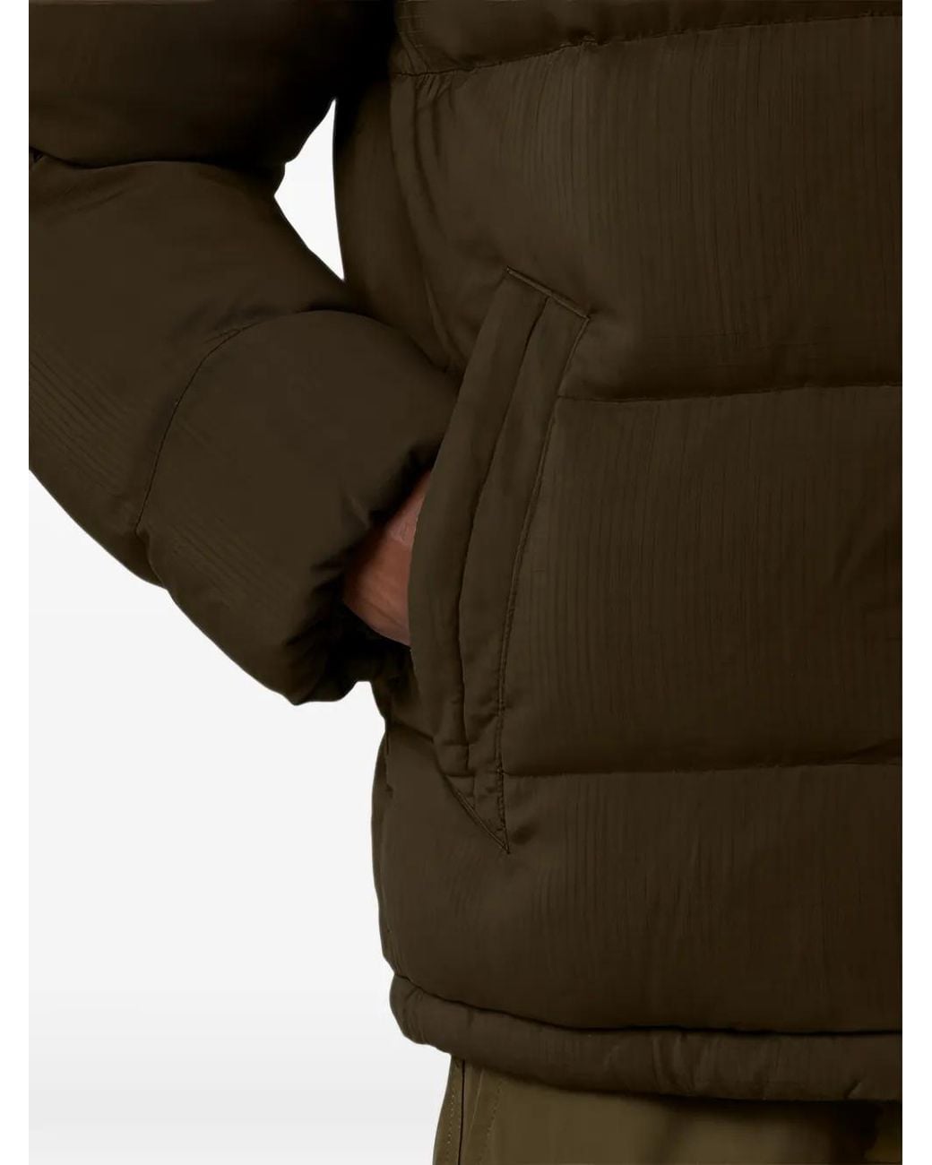 Stone Island Brown 4100063 Wool Ripstop-Tc_S.I. Ghost Down Jacket for men