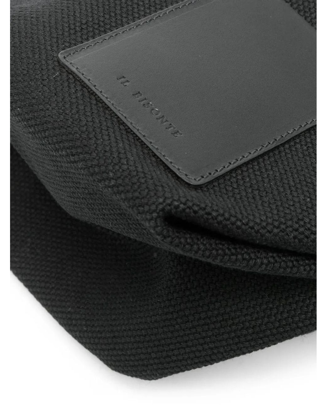Il Bisonte Black Handtasche Mit Logo-Patch