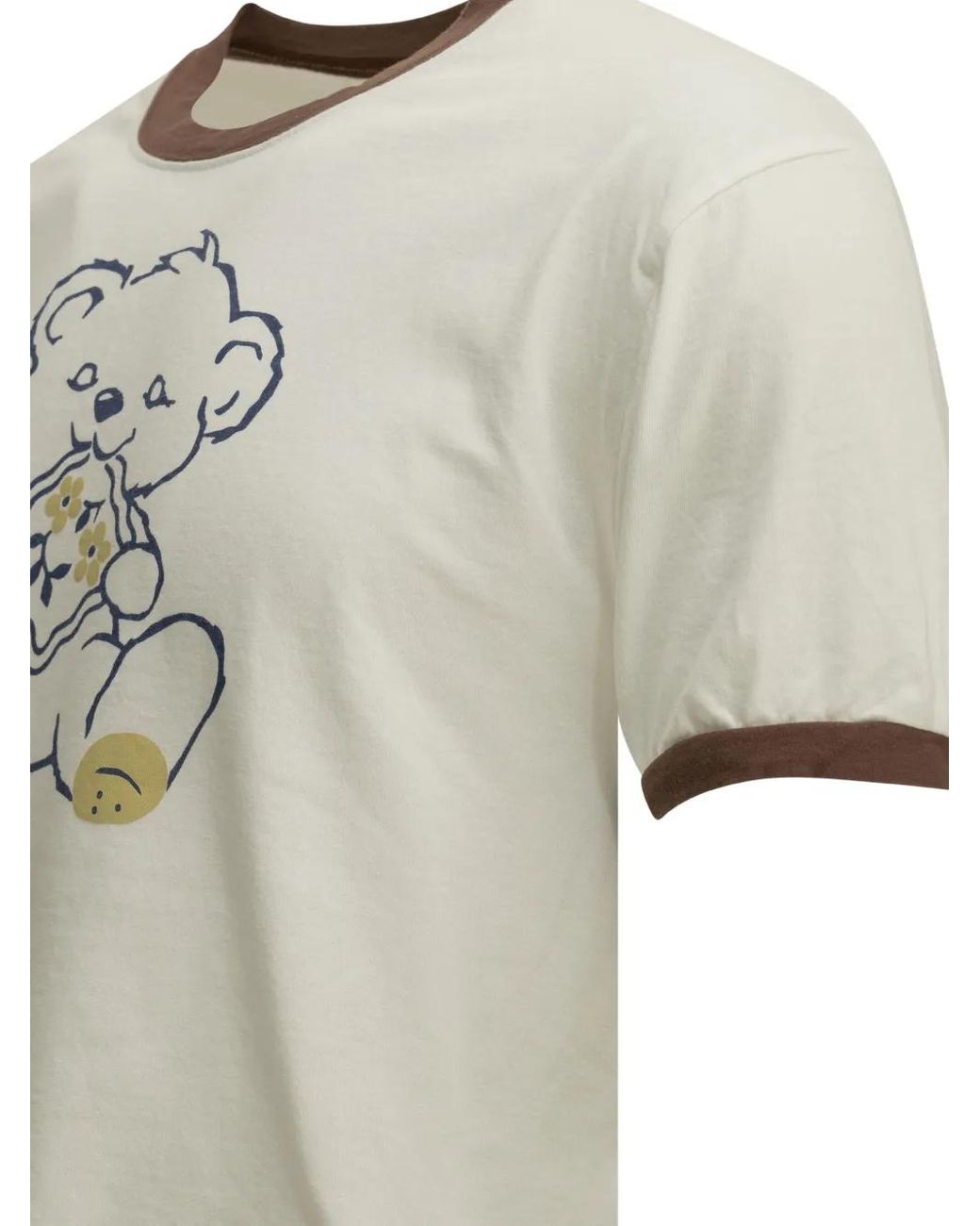 Kapital White Bear-Print Ringer T-Shirt for men