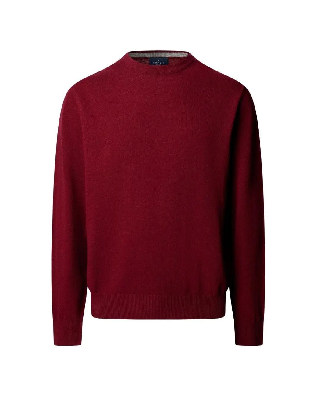 Hackett Red Elbow-Patch Sweater for men