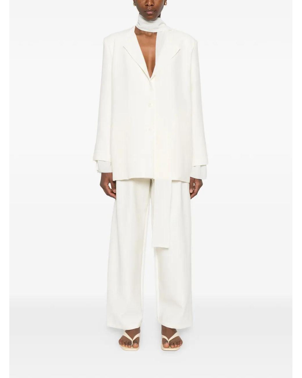 ELEH White Layered Blazer
