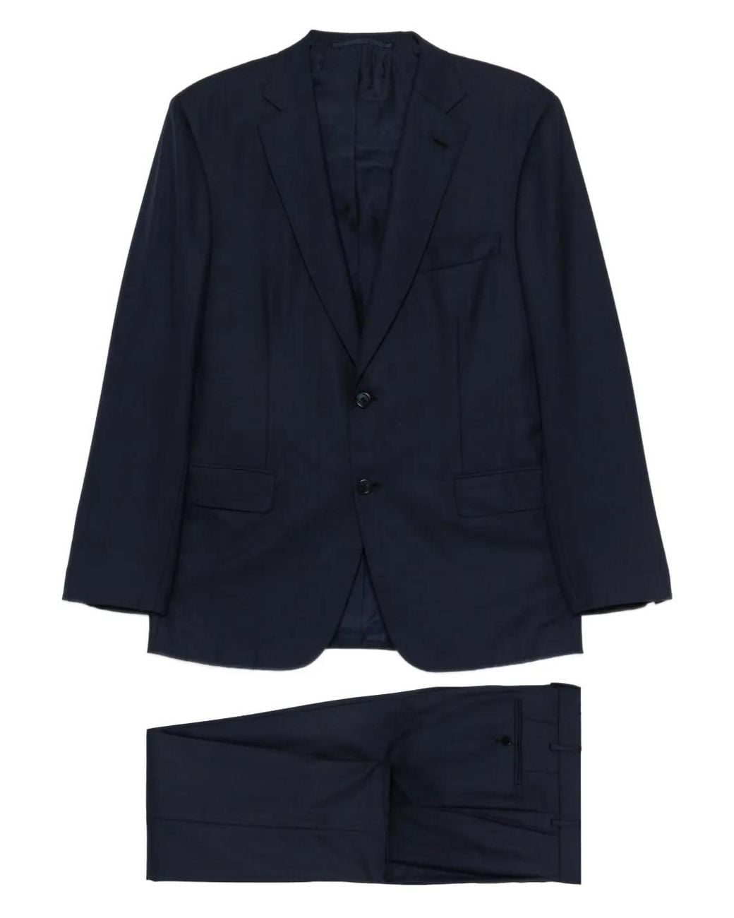 Brioni Blue Notched Lapel Suit for men