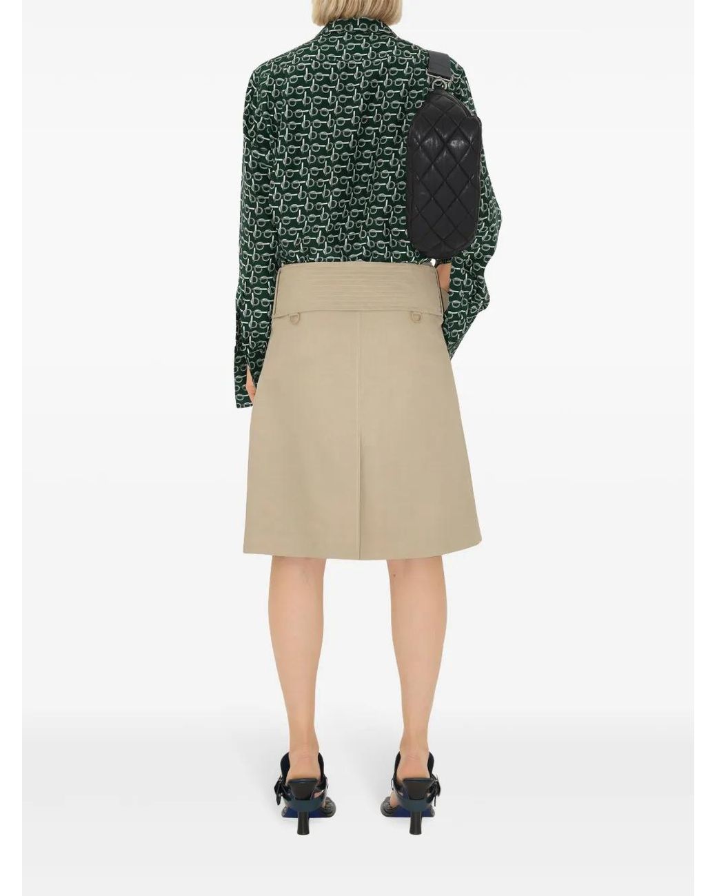 Burberry Natural Trench Skirt