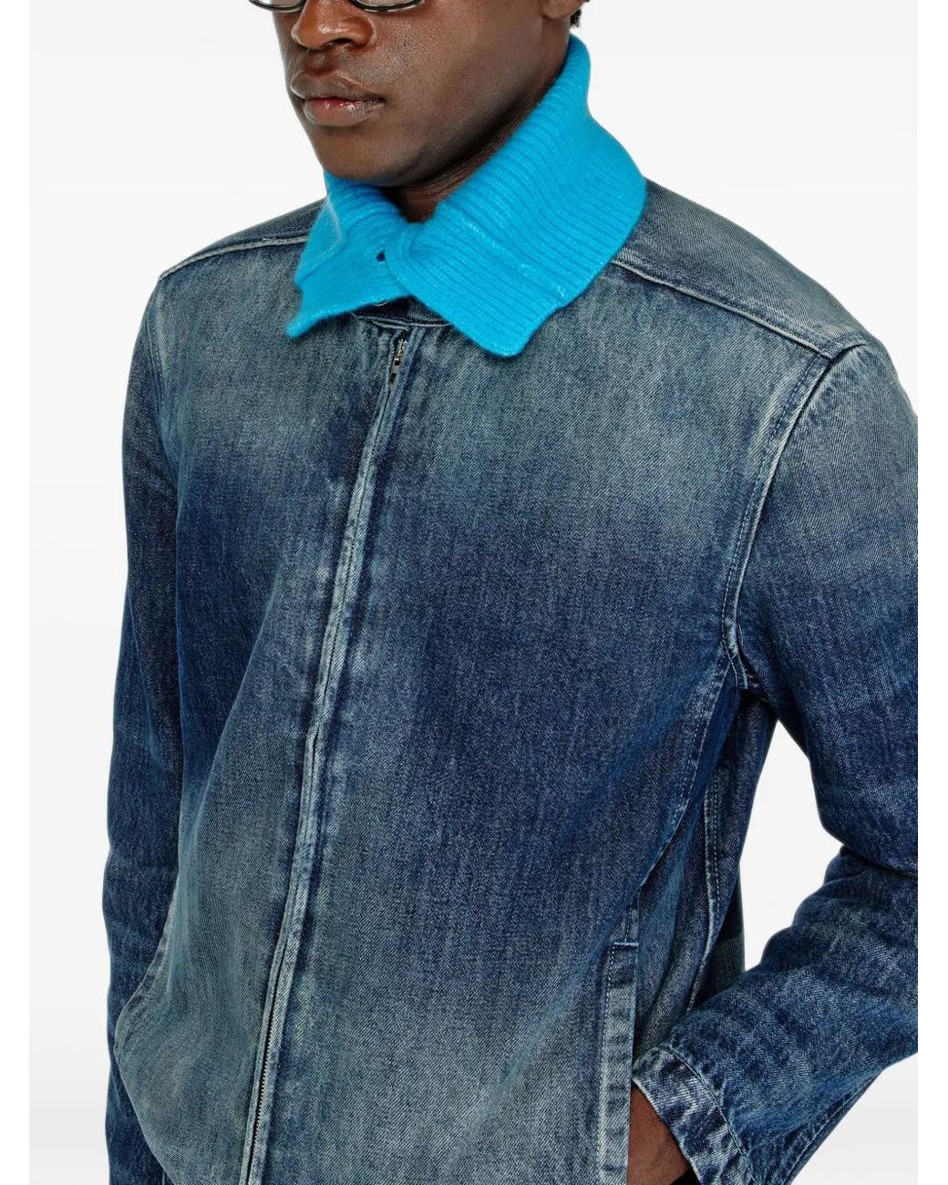 DIESEL Blue D-Glory-Fsj Denim Jacket for men