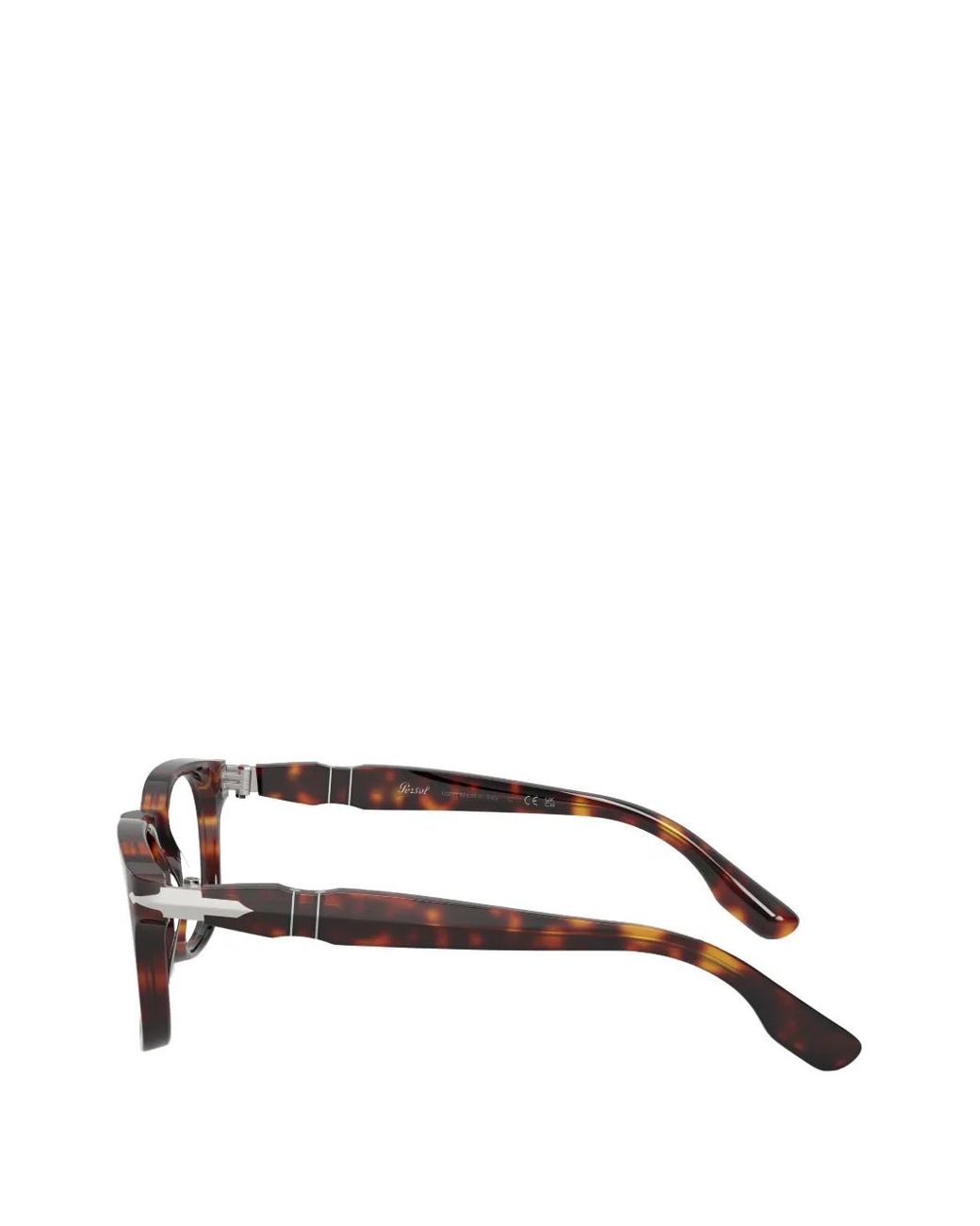 Persol Brown Tortoiseshell-Effect Square-Frame Glasses