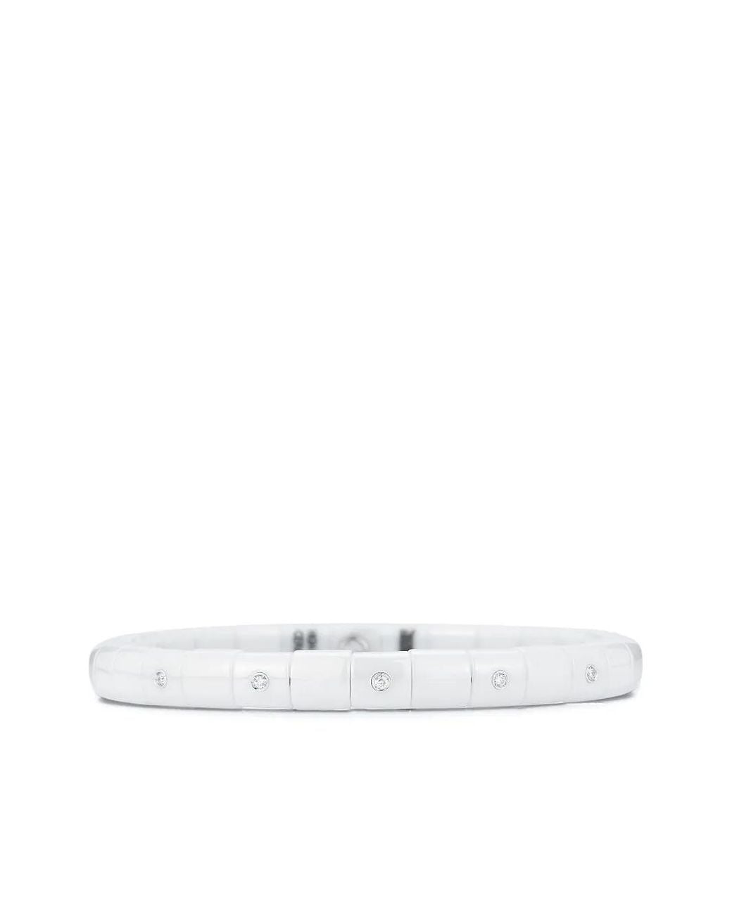 ’ROBERTO DEMEGLIO White 18K Ceramic Pura Diamond Bracelet